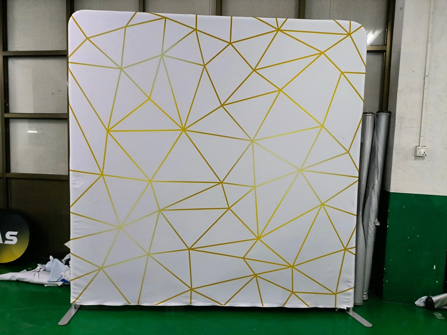 White Geometric Arch